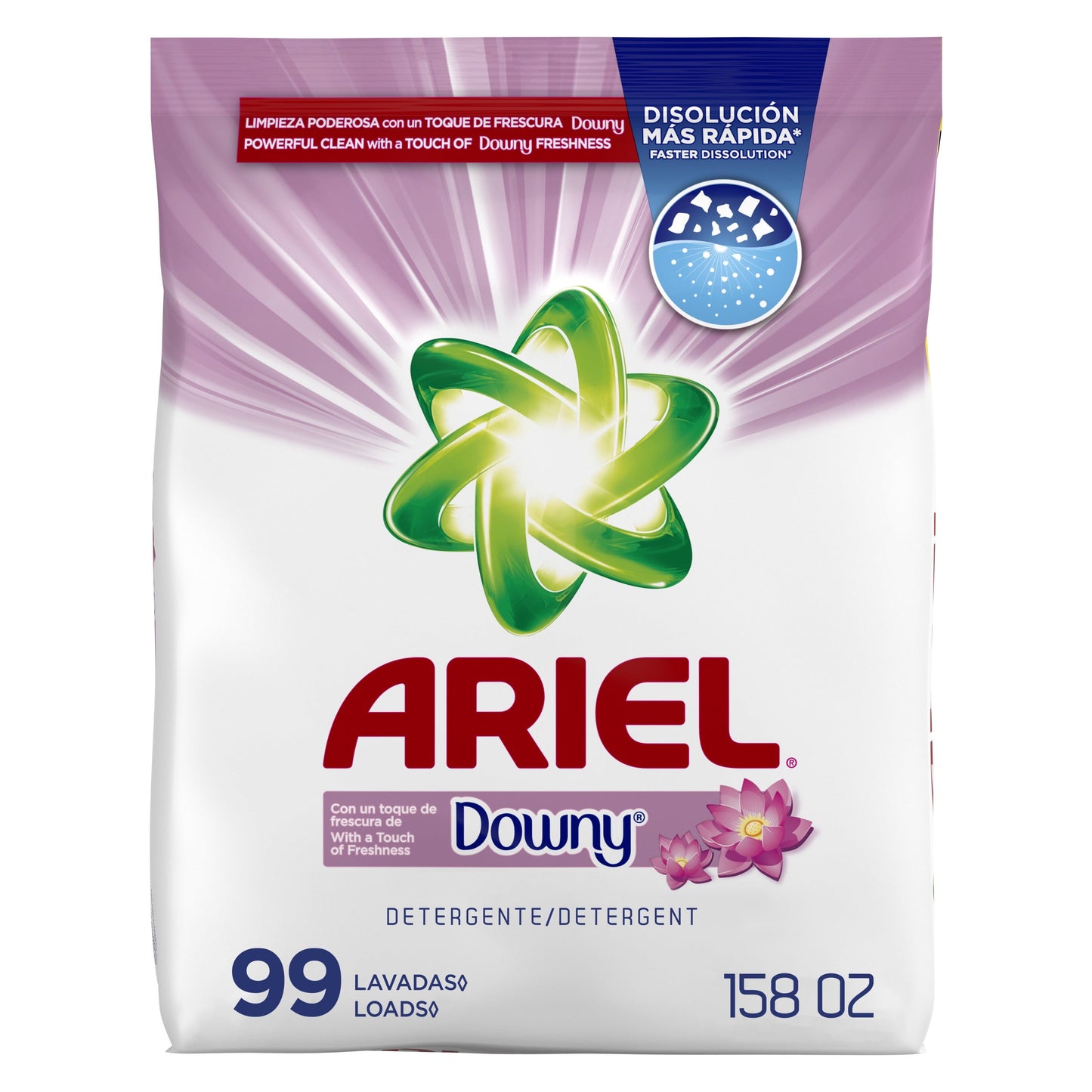 Ariel with a Touch of Downy Freshness, Powder Laundry Detergent, 158 oz, 99 Loads