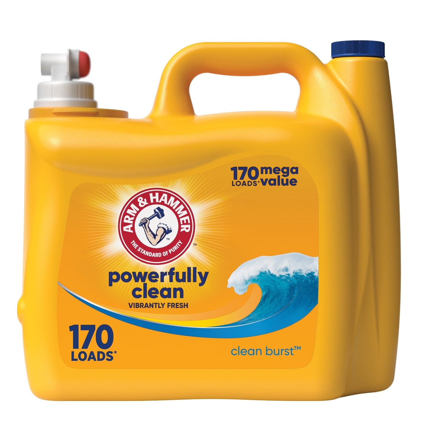 Arm & Hammer Clean Burst, 170 Loads Liquid Laundry Detergent, 170 fl oz