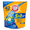 Arm & Hammer Plus OxiClean 5-in-1 Laundry Detergent Power Paks, 42 Count (Packaging may vary)