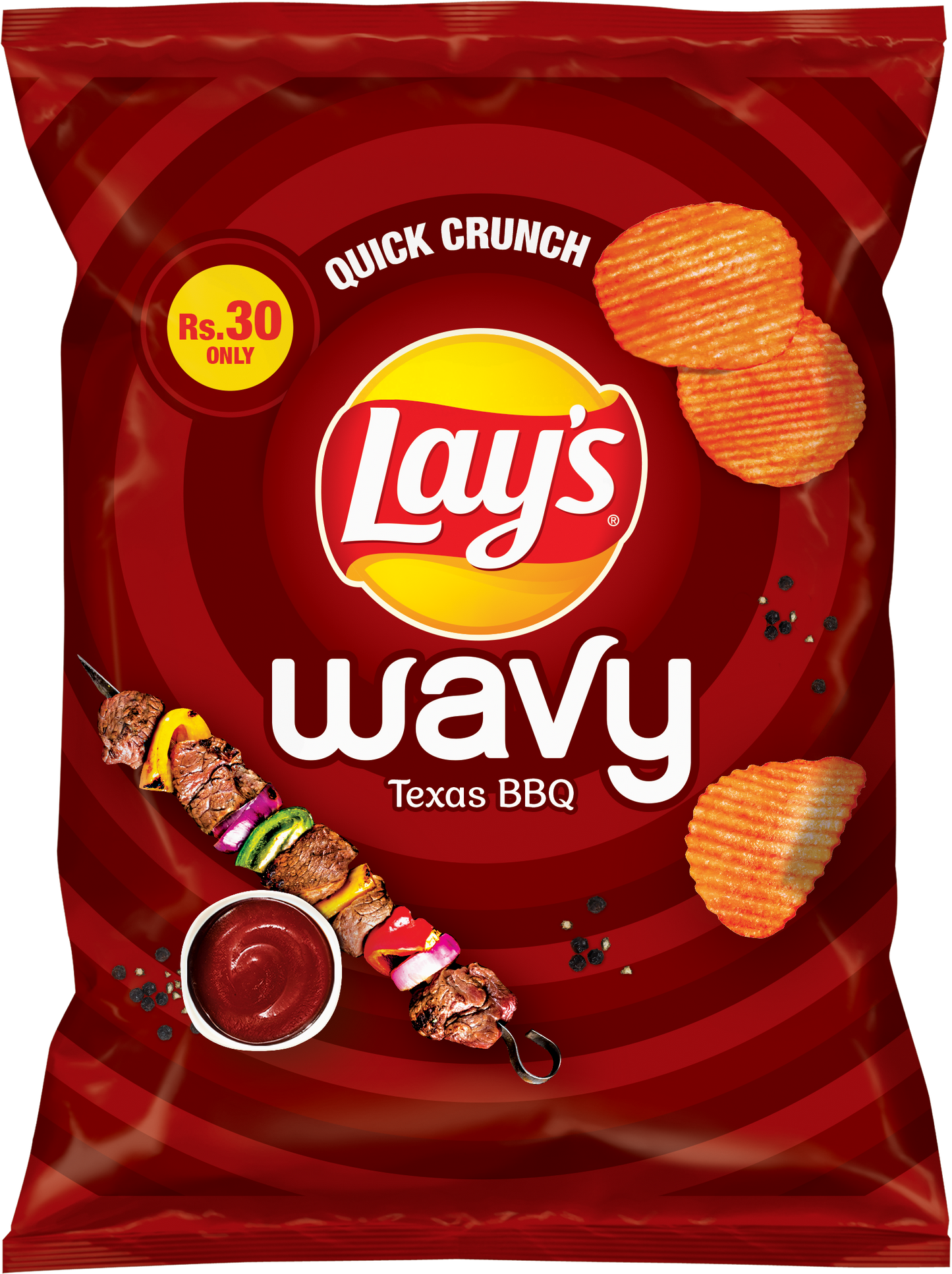 LAYS WAVY TEXAS BBQ 21 GM