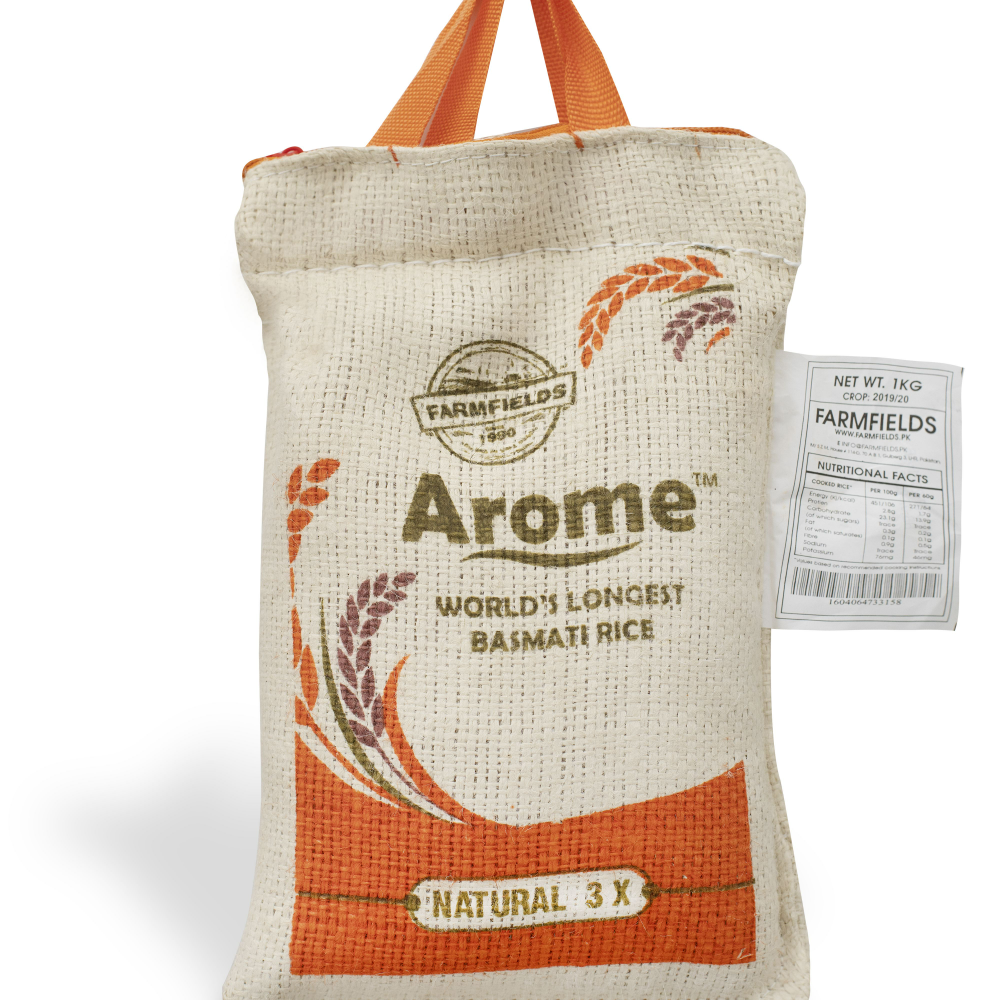 FarmFields AROME RICE NATURAL 3X 1 KG - ORANGE