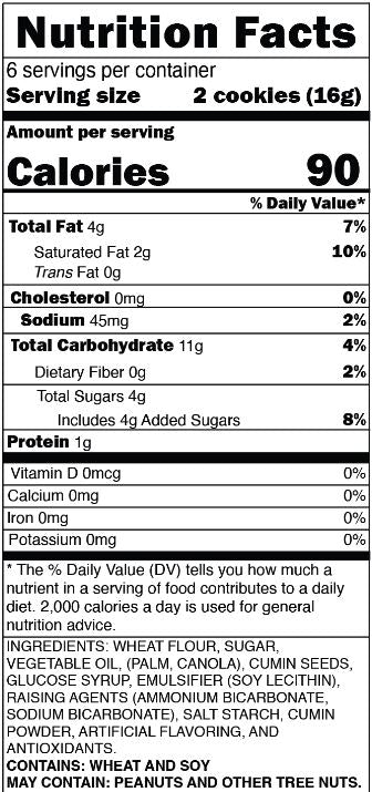Bisconni Craving Zeera Cookies