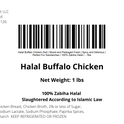 Halal Buffalo Chicken Deli | Sliced and Packaged Fresh | Spicy and Delicious |