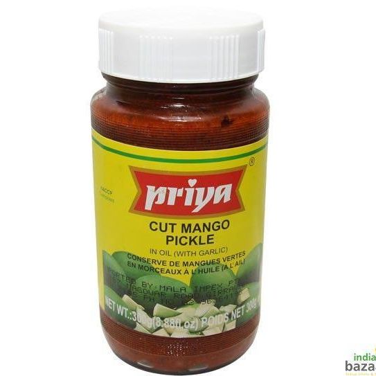 Priya Cut Mango Pickle (With Garlic)