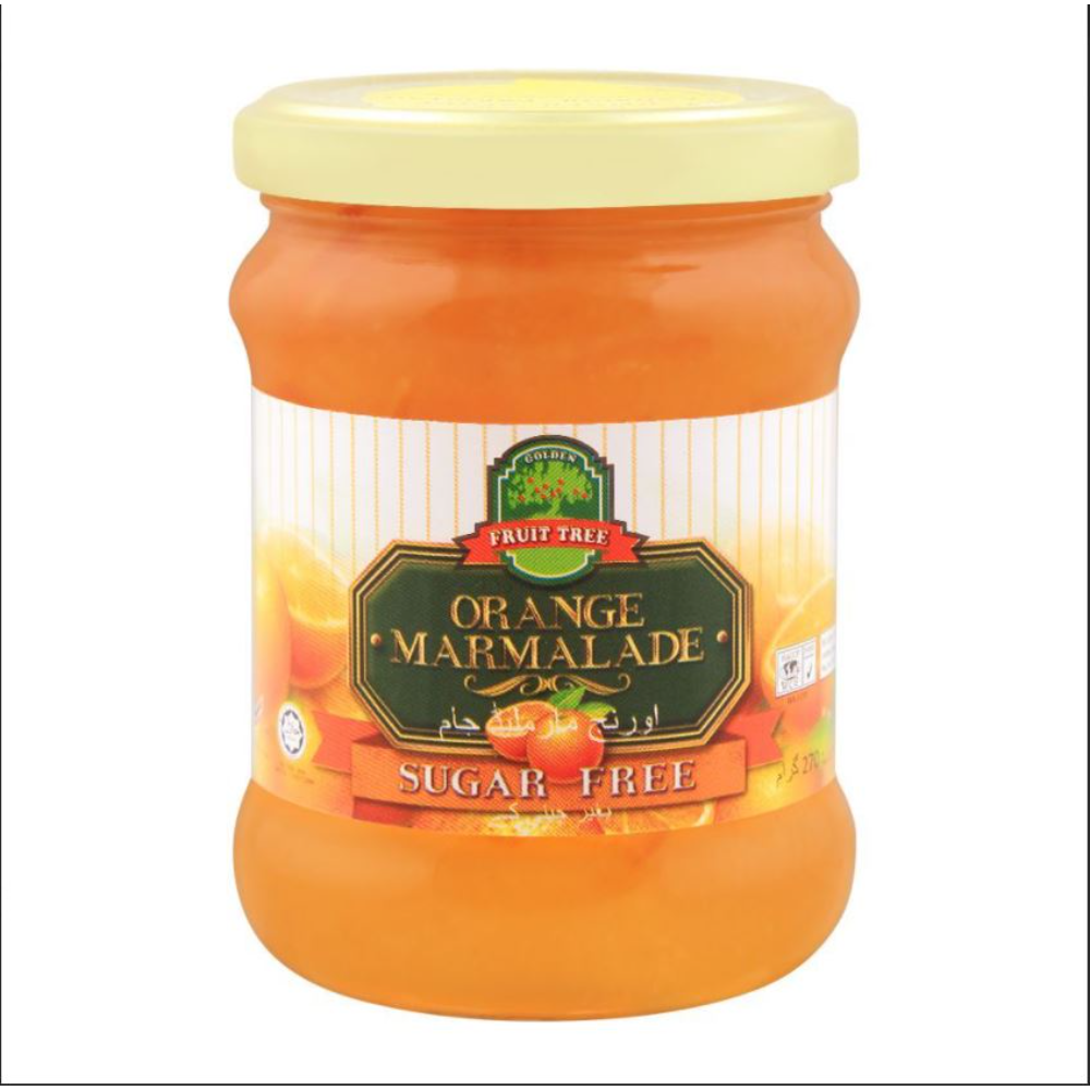 FRUIT TREE JAM ORANGE MARMALADE SUGAR FREE 270 GM