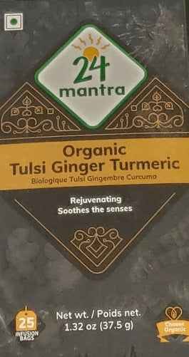 24 Mantra Organic Tulsi Turmeric Ginger