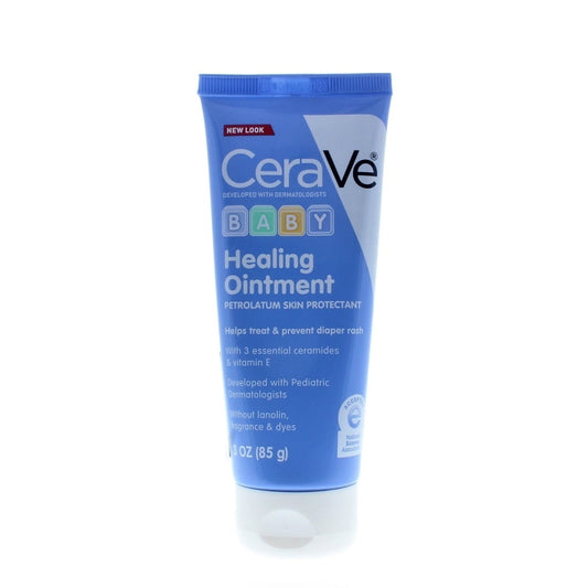 CeraVe Baby Healing Ointment, Fragrence Free Petrolatum Skin Protectant, 3oz