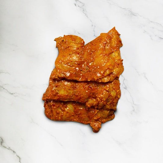 Marinated Halal Chicken Thigh Whole (Boneless) - Per kg