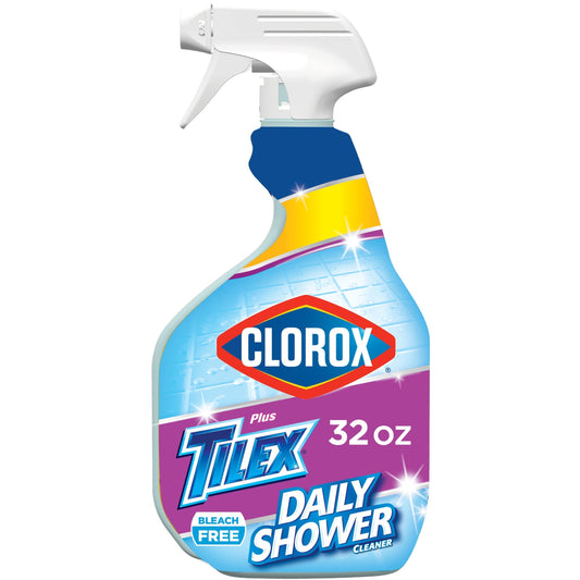 Clorox Plus Tilex Daily Shower Bathroom Cleaner Spray, 32 fl oz