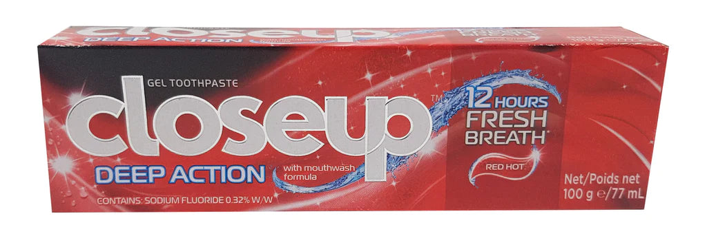 CLOSE UP TOOTH PASTE DEEP ACTION RED HOT 100 GM