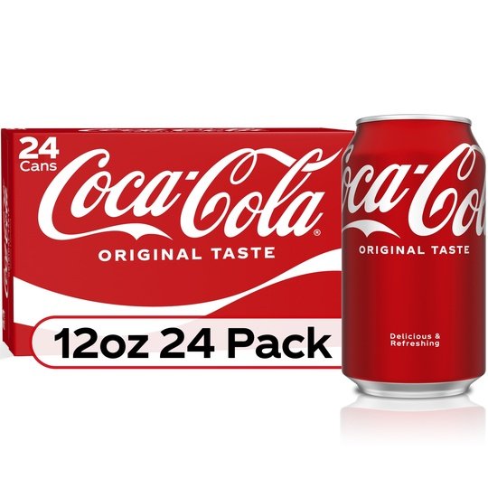 Coca-Cola Soda Pop, 12 fl oz, 24 Pack Cans