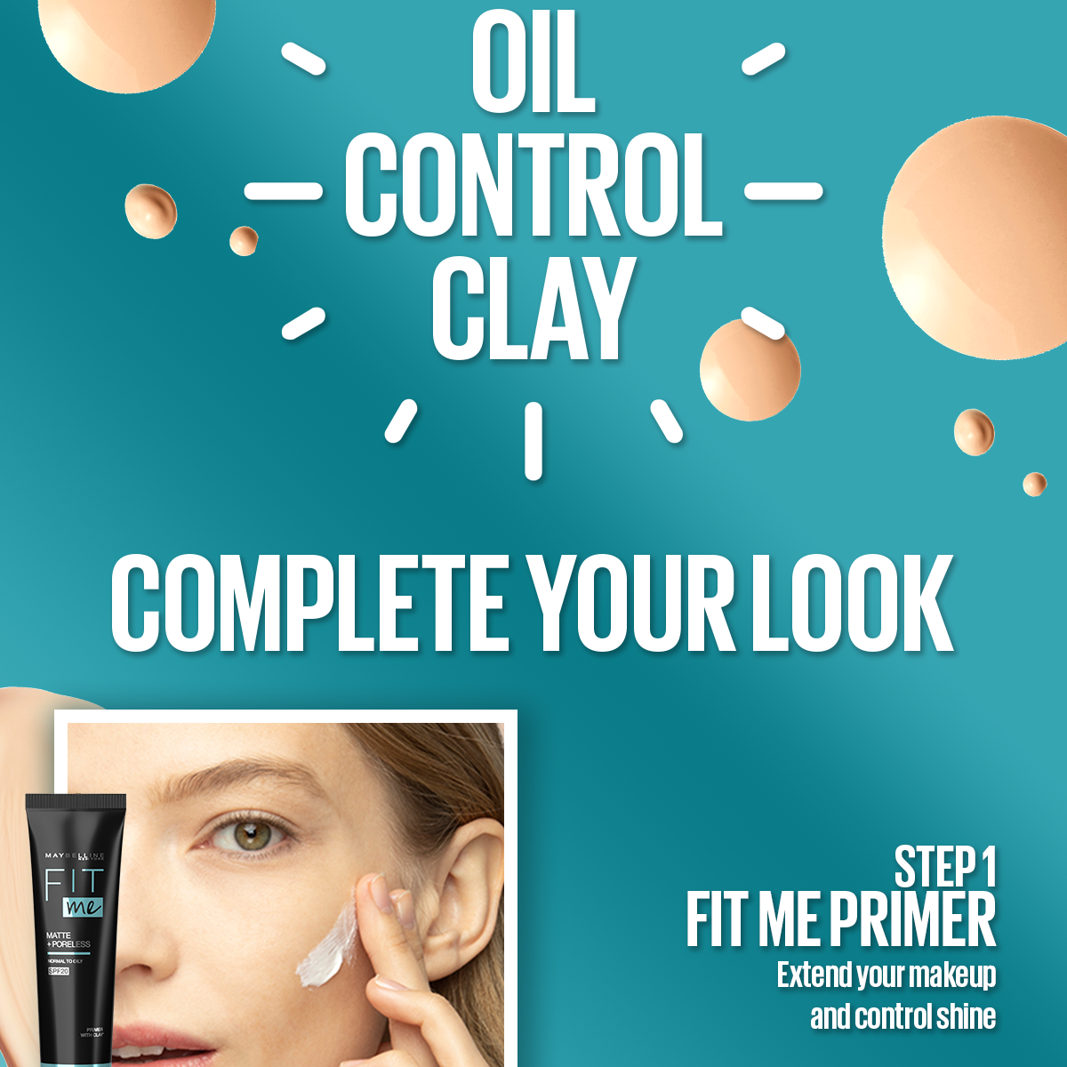 MAYBELLINE PRIMER FIT ME FOUNDATION MATTE & PORELESS SPF 332