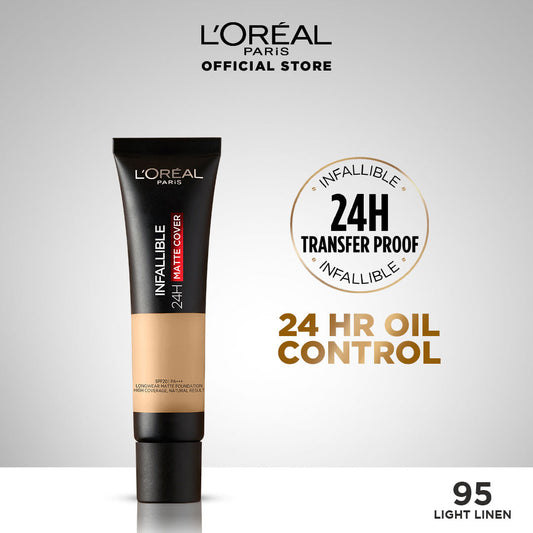 LOREAL INFALLIBLE MATTE COVER FOUNDATION 95 LIGHT LINEN 12 M