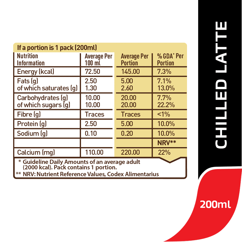 NESCAFE COFFEE CHILLED LATTE LIQUID 200 ML-CARTON