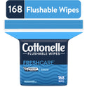 Cottonelle Fresh Care Flushable Wipes, 1 Resealable Bag, 168 Wipes Per Pack (168 Wipes Total)