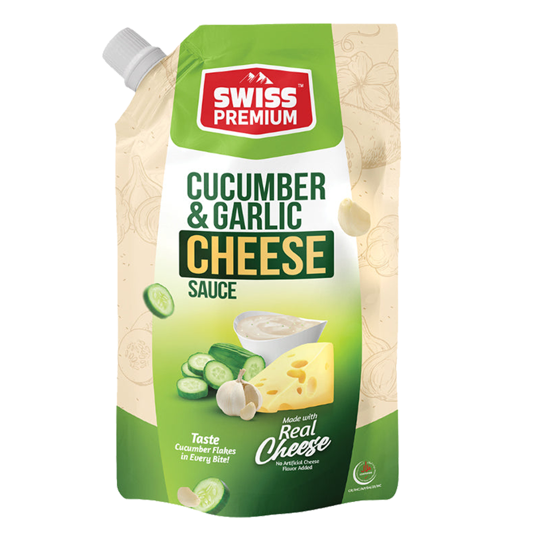 SWISS PREMIUM CUCUMBER & GARLIC CHEESE SAUCE 200 GM