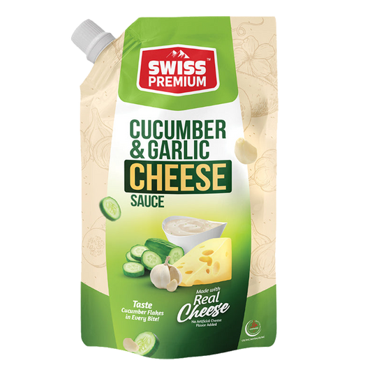 SWISS PREMIUM CUCUMBER & GARLIC CHEESE SAUCE 200 GM