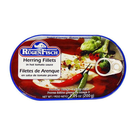 Rugen Herring in Hot Tomato Sauce