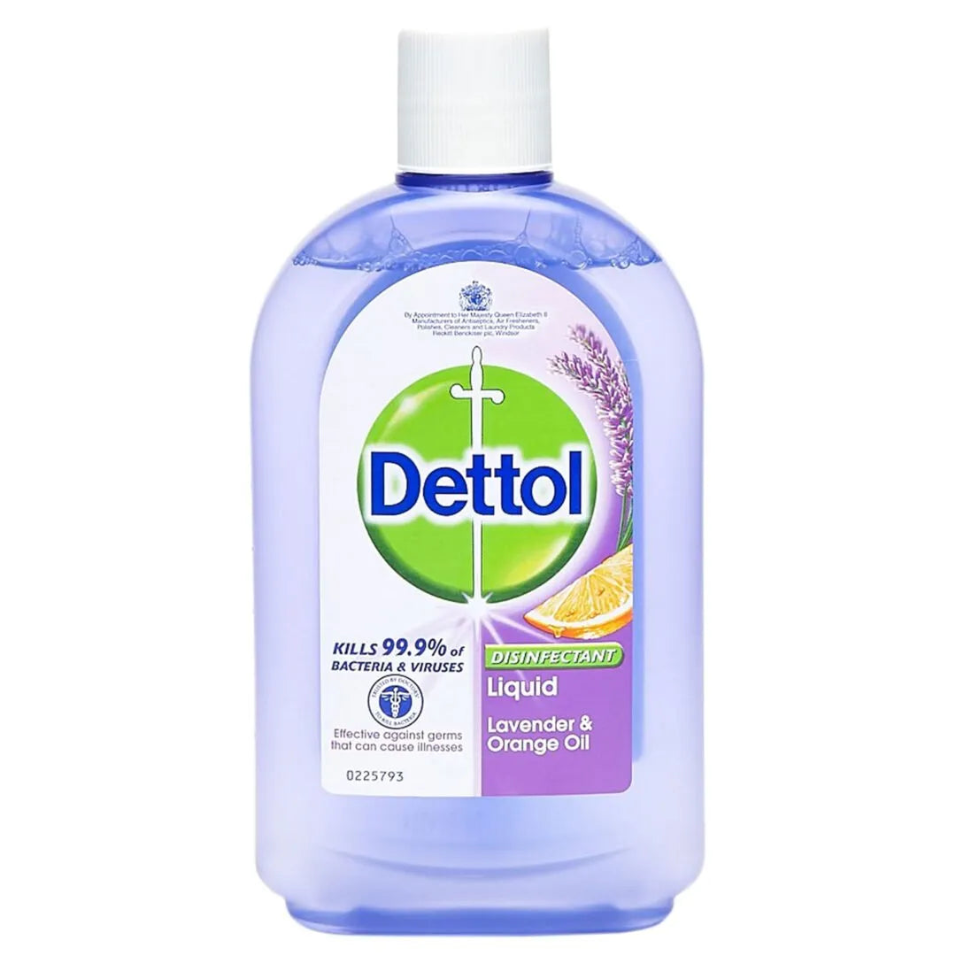 DETTOL LIQUID  DISINFECTANT LAVENDER AND ORANGE OIL 500 ML