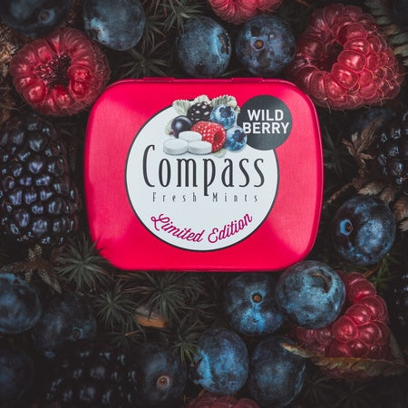 COMPASS FRESH MINT SUGAR FREE COMPASS WILDBERRY 14GM