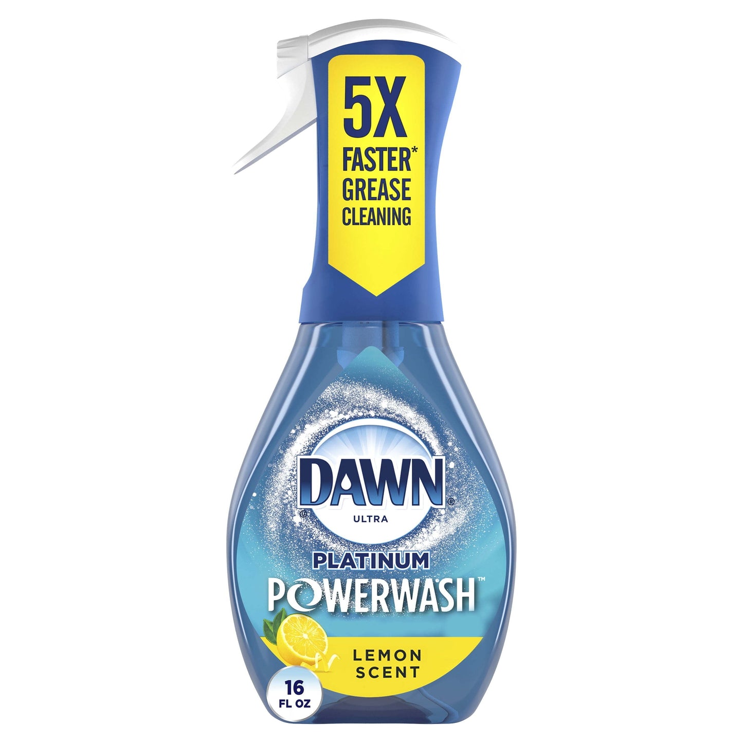 Dawn Platinum Powerwash Dish Spray, Dish Soap, Lemon Starter Kit, 16 fl oz