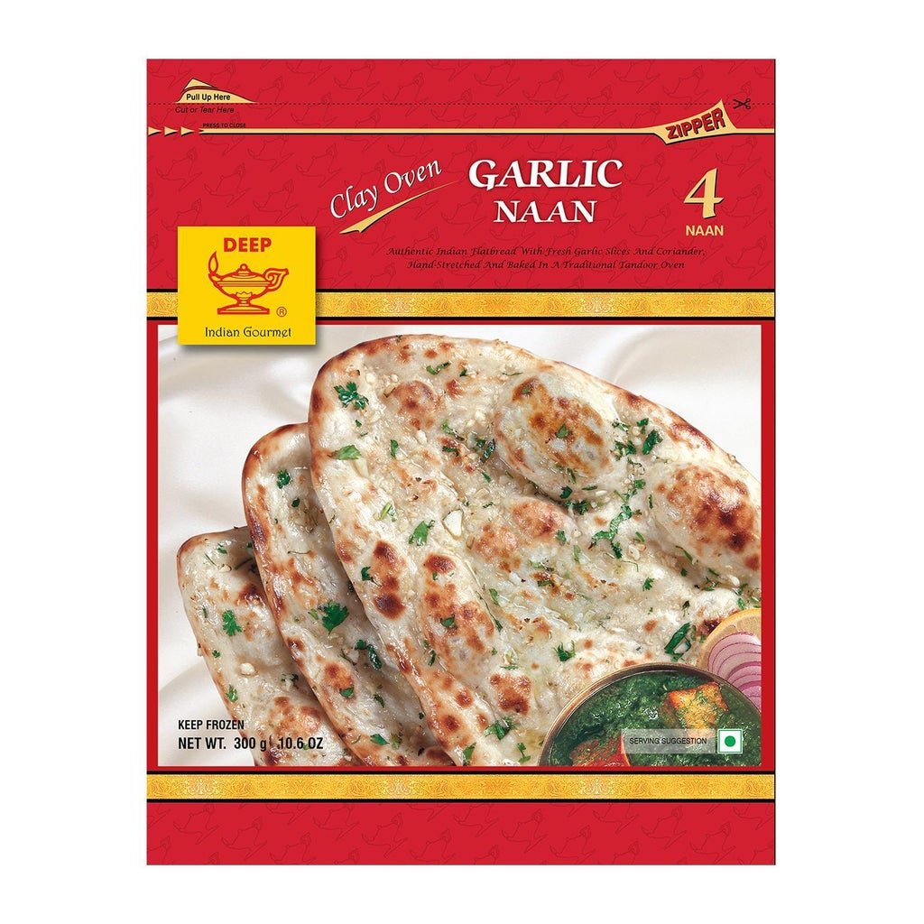 Deep Garlic Naan(4pcs)