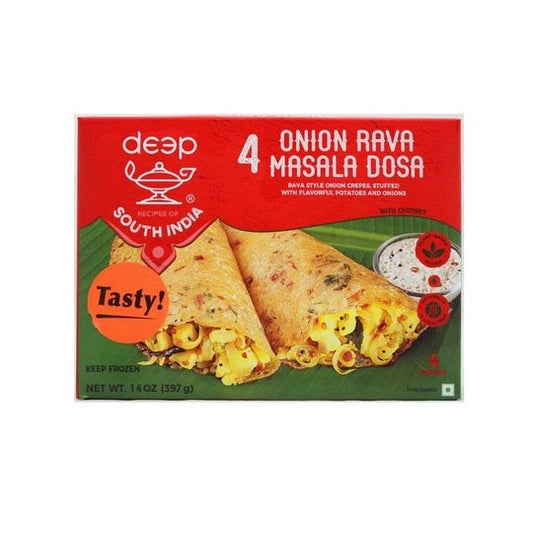 Deep Onion Rava Masala Dosa