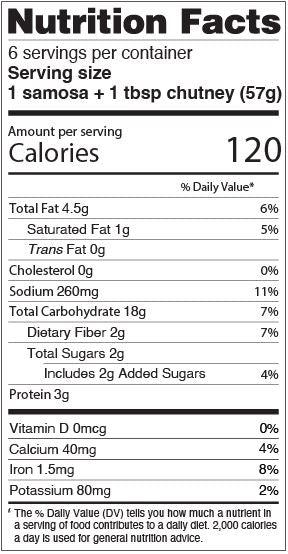 Deep Samosa- Potato & Pea (8pcs)