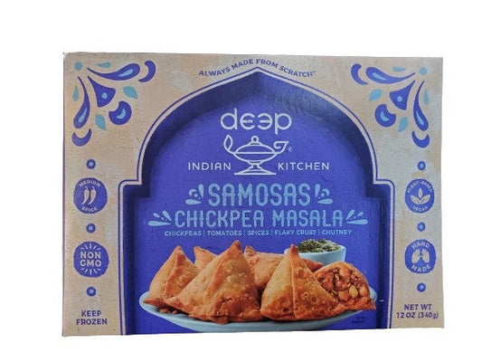 Deep Samosas Chickpea Masala