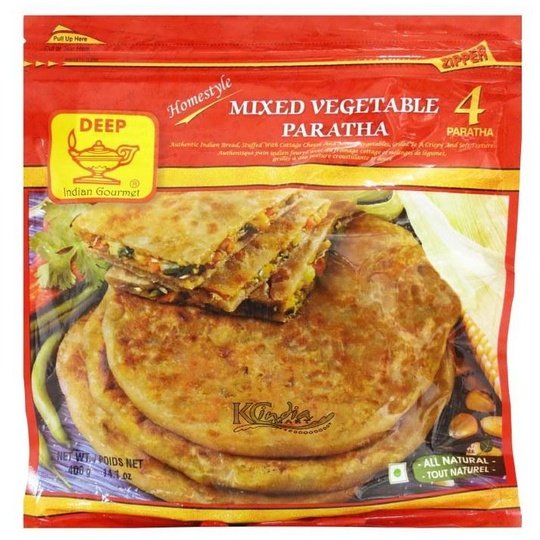 Deep Mixed Vegetable Paratha