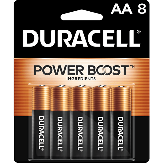 Duracell Coppertop AA Battery, Long Lasting Double A Batteries, 8 Pack