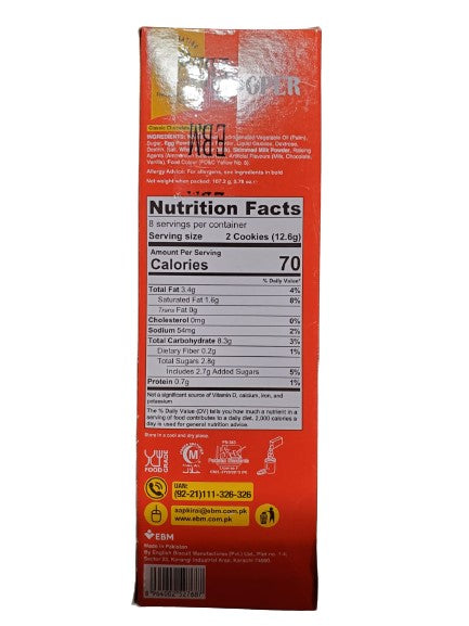 EBM Sooper Chocolate Biscuit