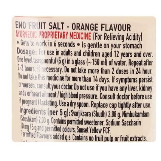 Eno Fruit Salt- Orange Flavor