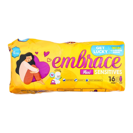 EMBRACE SENSITIVE MAXI EXTRA LONG  VALUE PACK 16 PCS