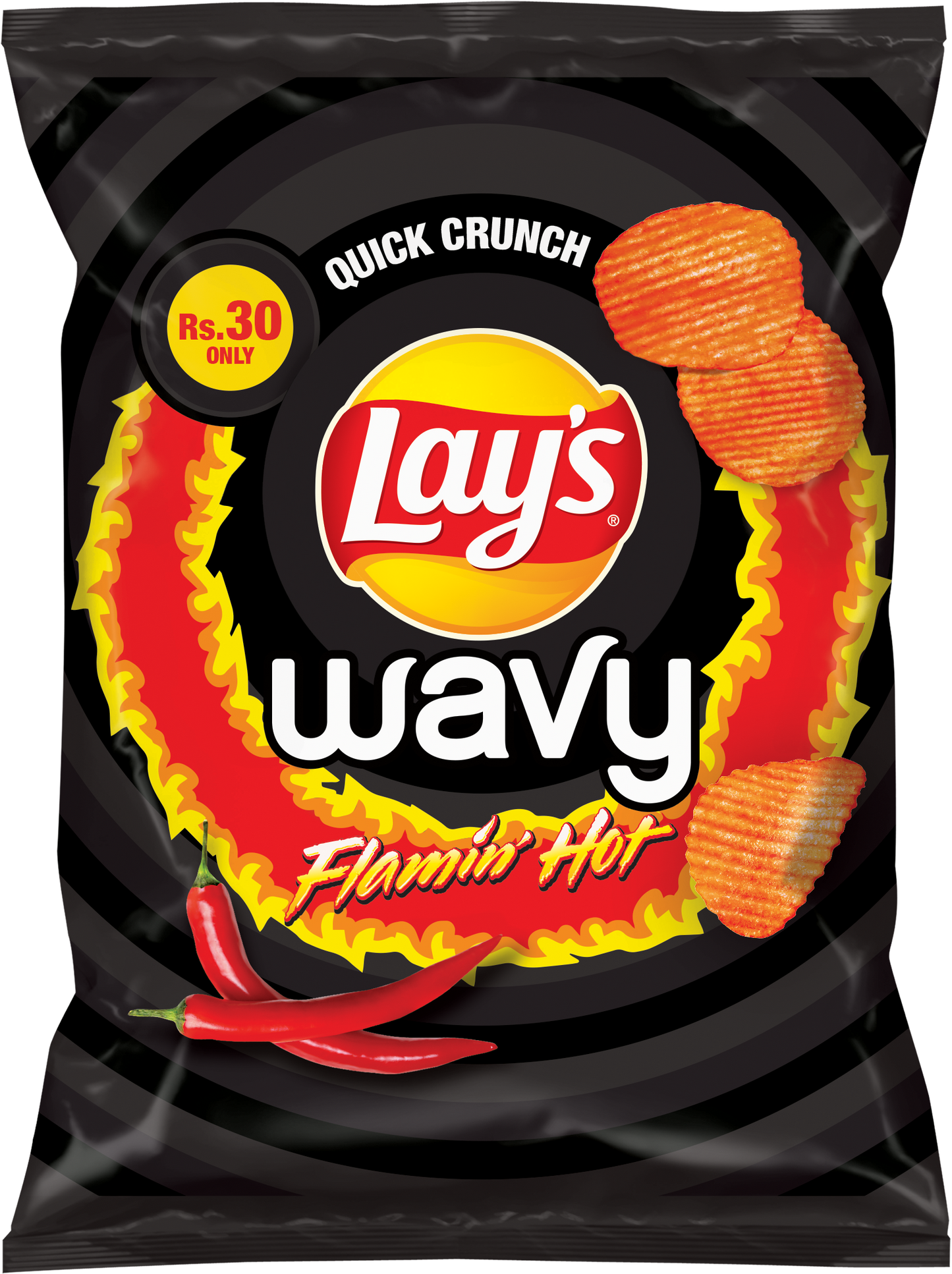 LAYS WAVY FLAMING HOT CHIPS 21GM