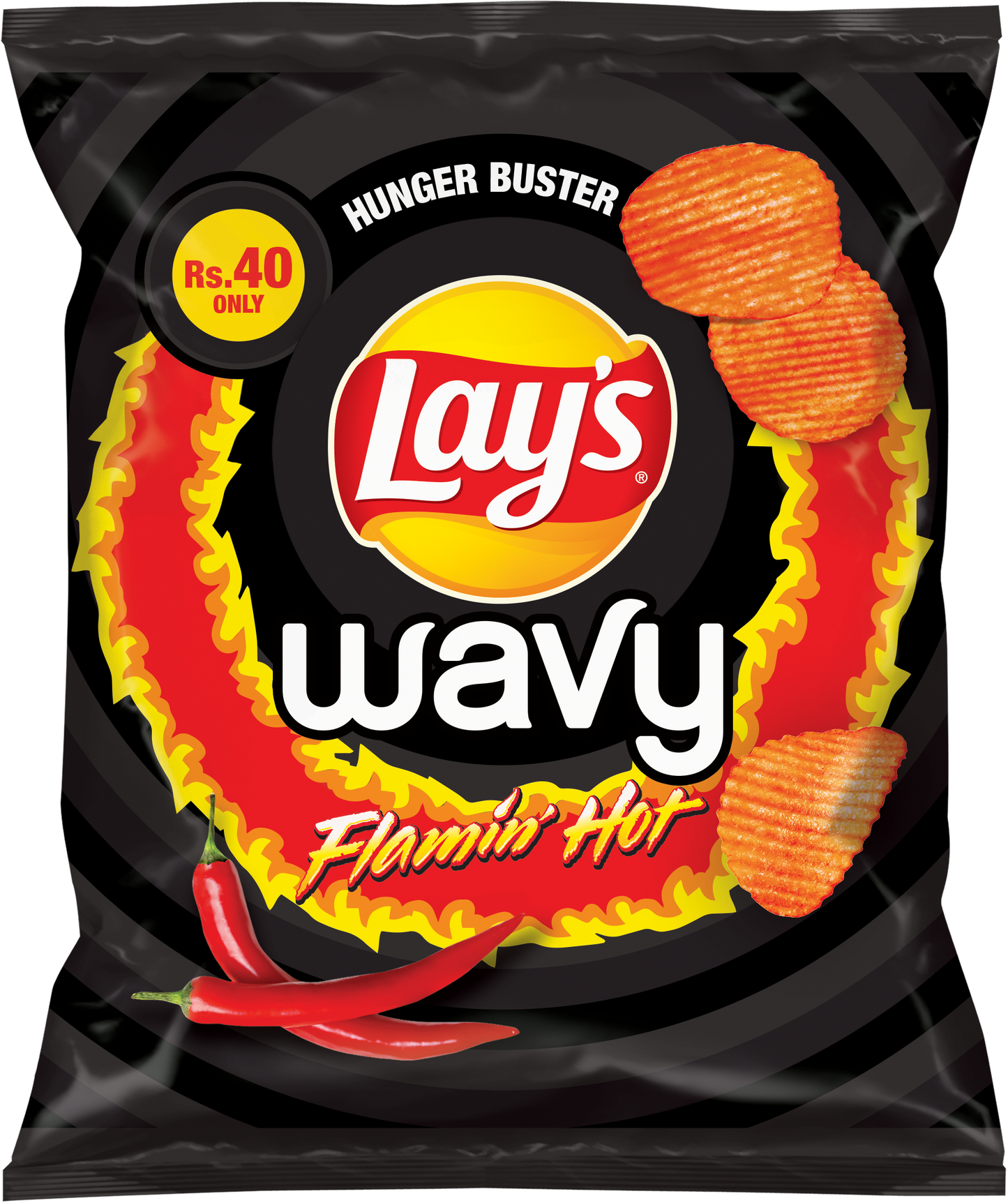 LAYS CHIPS WAVY FLAMING HOT 33 GM