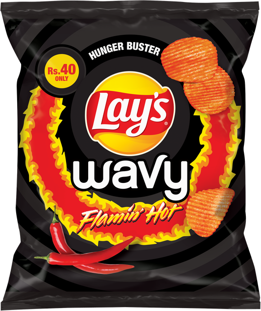 LAYS CHIPS WAVY FLAMING HOT 33 GM