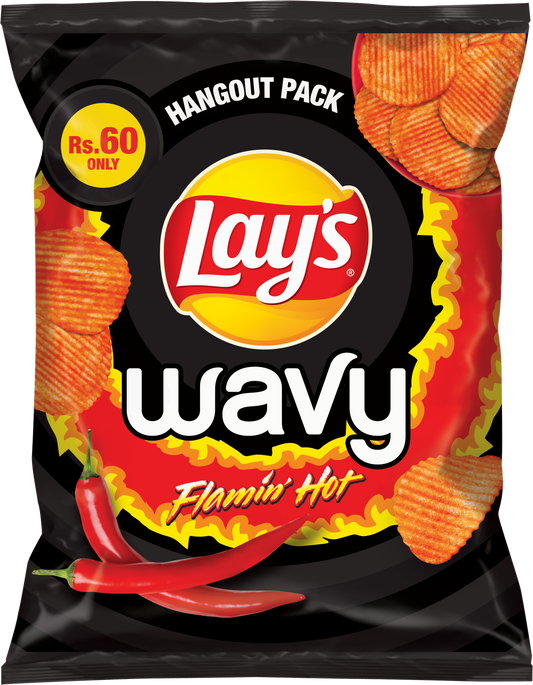 LAYS CHIPS WAVY FLAMING HOT 48 GM