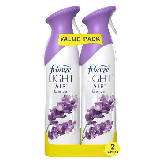 Febreze Light Odor-Fighting Air Freshener, Lavender, 8.8 oz, 2 Count