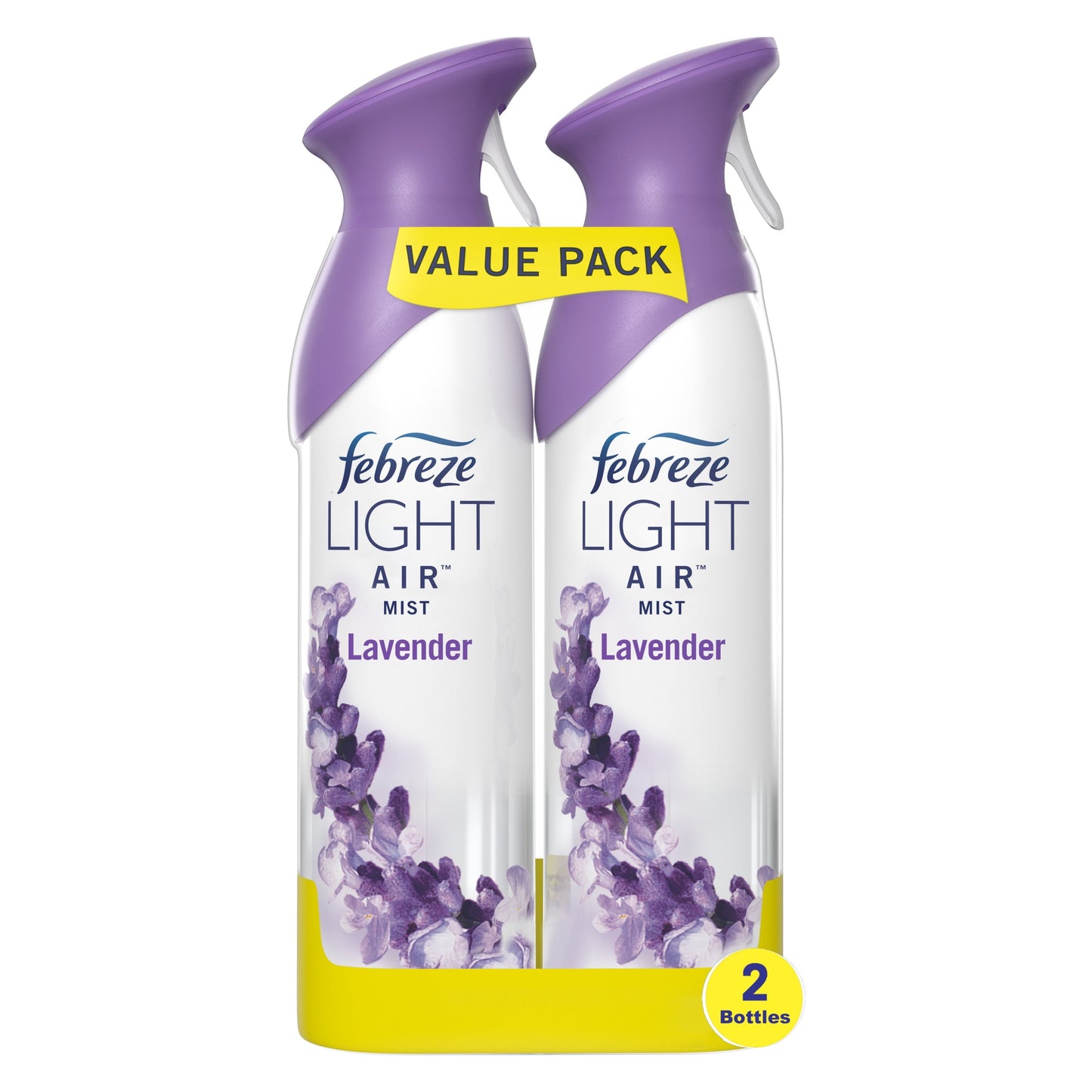 Febreze Odor-Fighting Air Freshener, Mediterranean Lavender, Pack of 2, 8.8 oz each