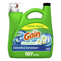 Gain + Aroma Boost Liquid Laundry Detergent, Blissful Breeze Scent, 107 Loads, 154 fl oz, HE Compatible