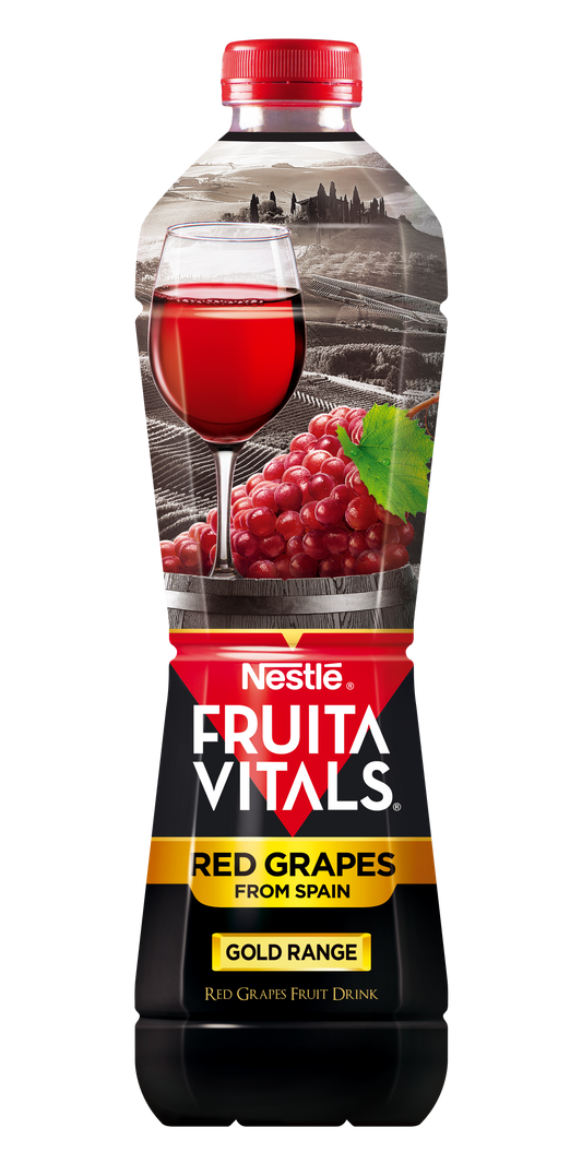 NESTLE JUICE FRUITA VITALS RED GRAPES FROM SPAIN BOTTLE 1LTR