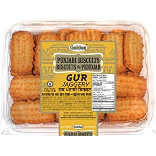 Golden Punjabi Gur Biscuits