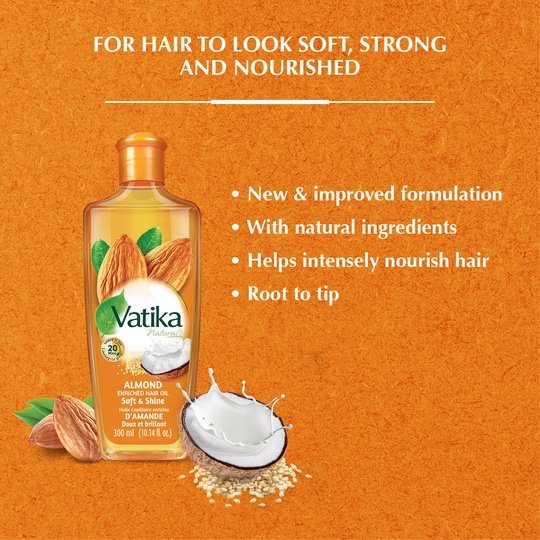 Vatika Naturals Almond Enriched Hair Oil