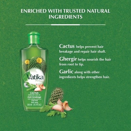 Vatika Naturals Cactus Enriched Hair Oil