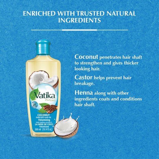 Vatika Naturals Coconut Enriched Hair Oil