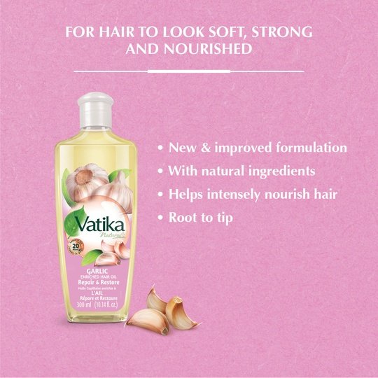 Vatika Naturals Garlic Enriched Hair Oil