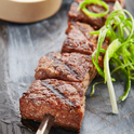 Halal Ribeye Steak Skewers | Seasoned | Ready To Grill |