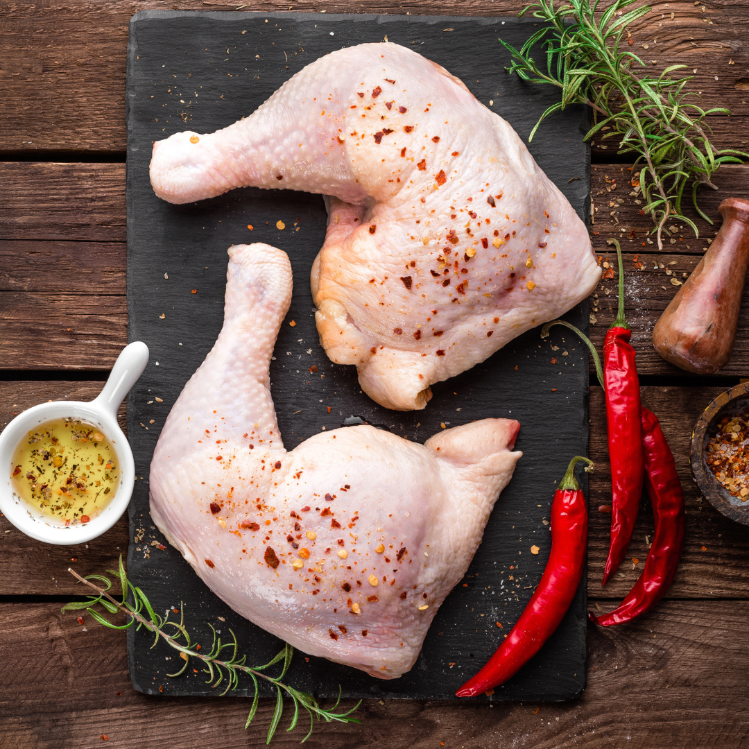 Halal Chicken Leg Quarters With Skin | Freshly Packaged | All-Natural |