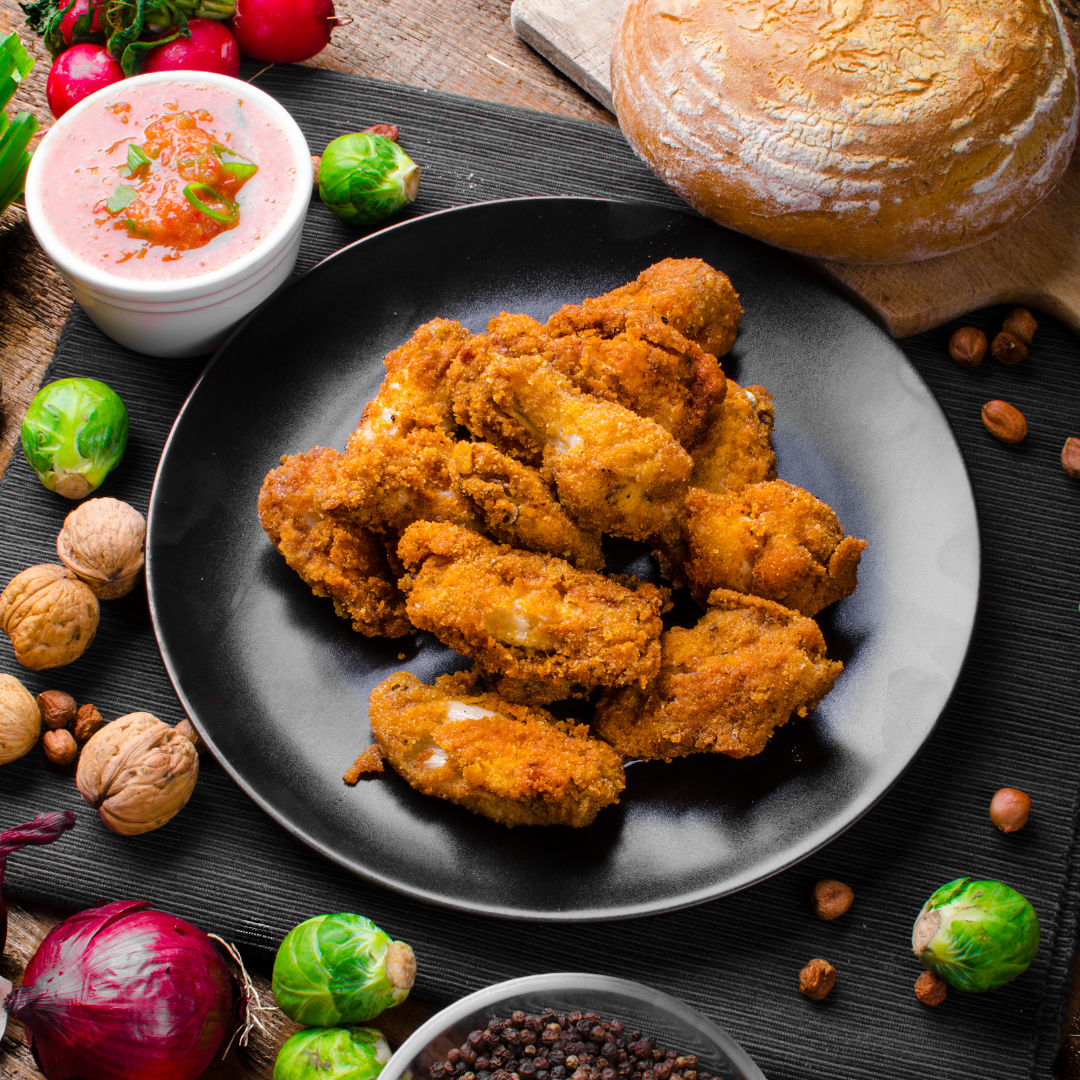 Halal Breaded Chicken Wings 5lbs Bulk Pack | Ready To Cook | Easy To Make |